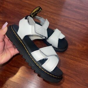 Dr. Martens White Sandals